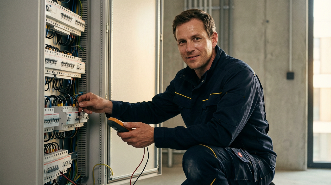 Elektromeister vor Ort beim Kunden in München